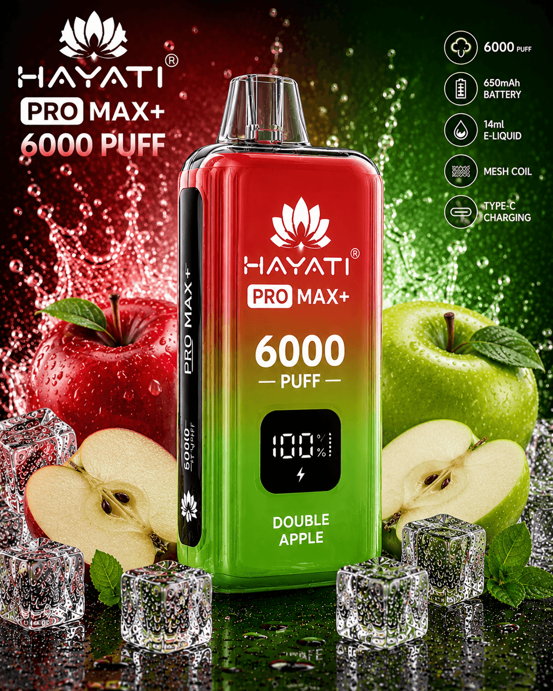 Hayati Pro Max+ Double Apple