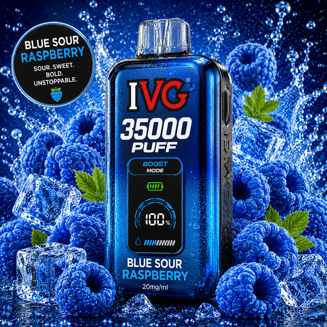 IVG 35000 Blue Sour Raspberry