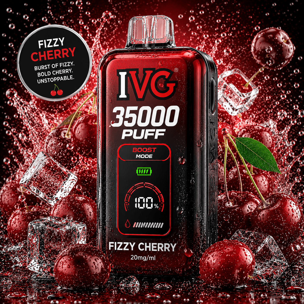 IVG 35000 Fizzy Cherry