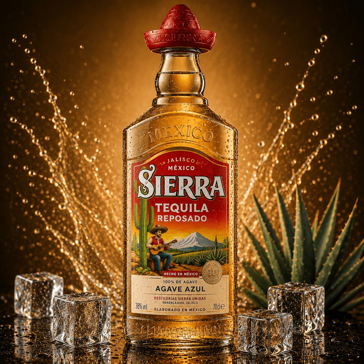 Sierra Tequila Reposado 70cl